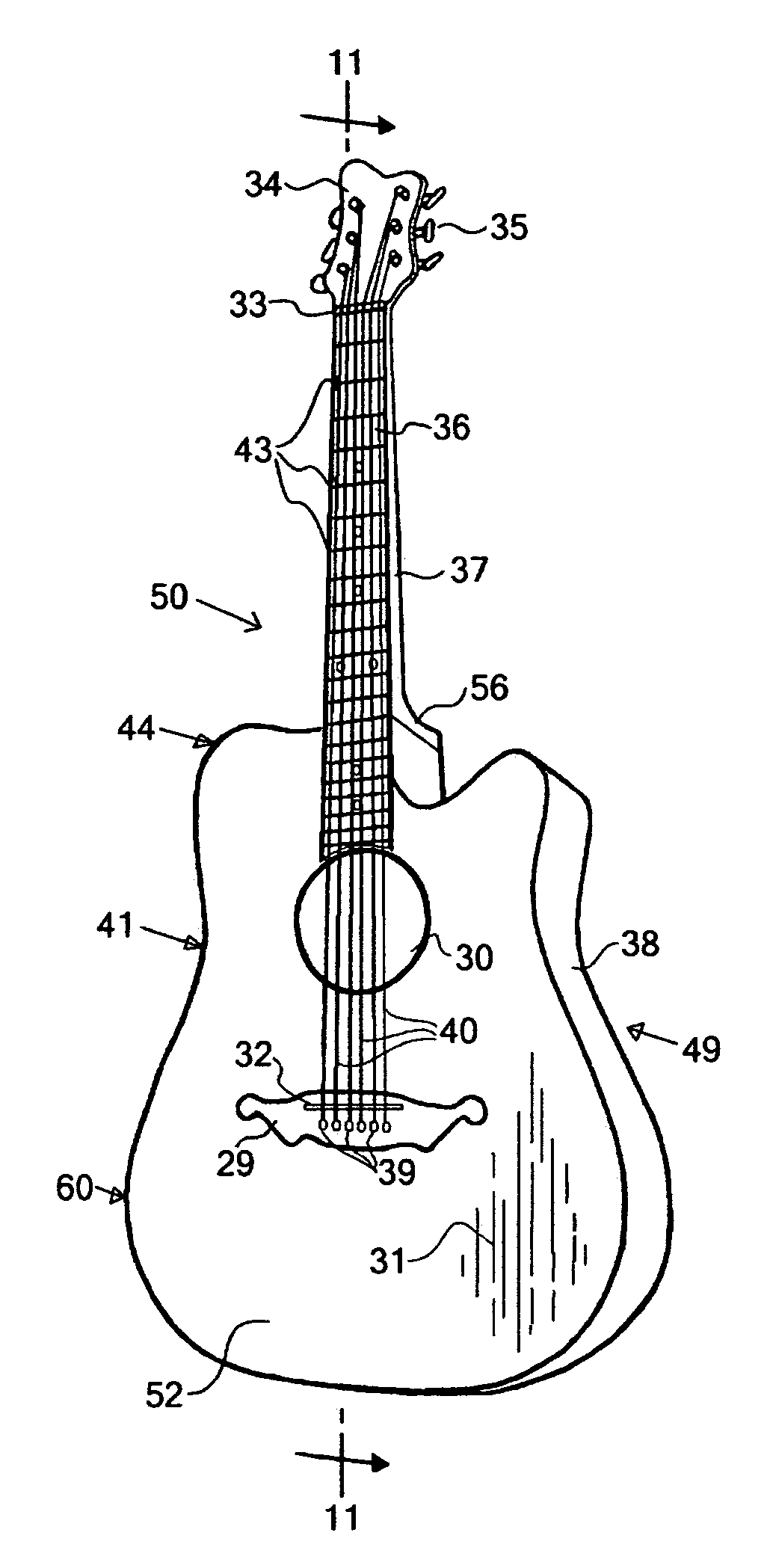 1026x2097 Acoustic Guitar Drawing Outline