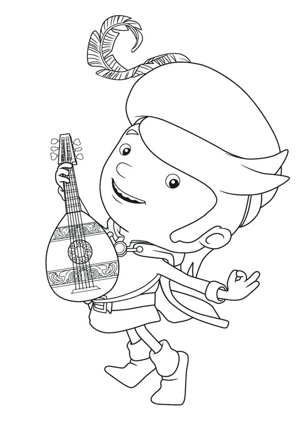 600x834 Wonderful Various Guitar Pictures To Color New Mike The Knight