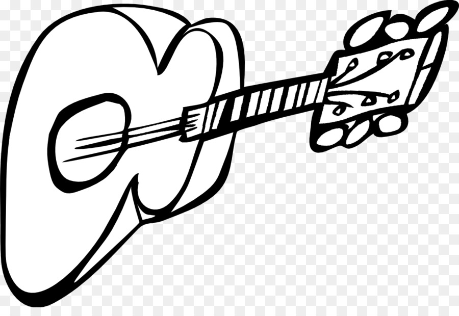 900x620 Electric Guitar Black And White Clip Art