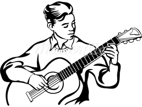550x412 Drawn Guitar Guitar Playing