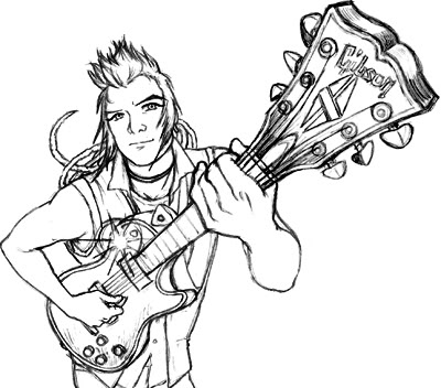 400x352 Guitar Hero Doodle Doodler Blog