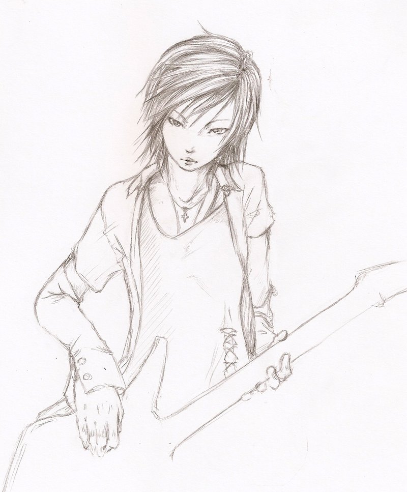 800x967 A Boy With'Out' A Guitar By Sokushi San