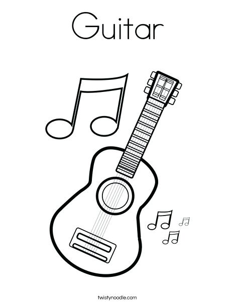 468x605 Free Printable Guitar Coloring Sheets