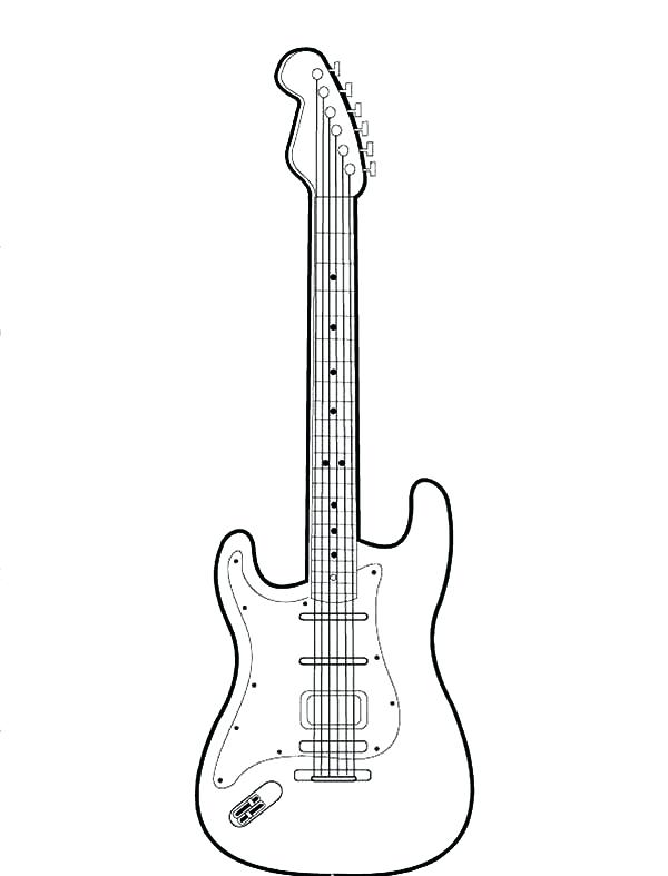 600x787 Guitar Melody Coloring Pages Printable Best Images On Drawing