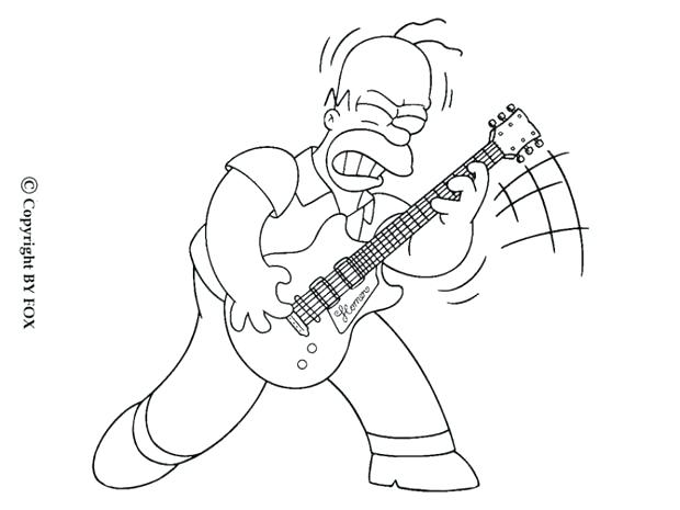 620x465 Guitar Coloring Pages Pdf Electric Fee Kids Best Coloring Disney