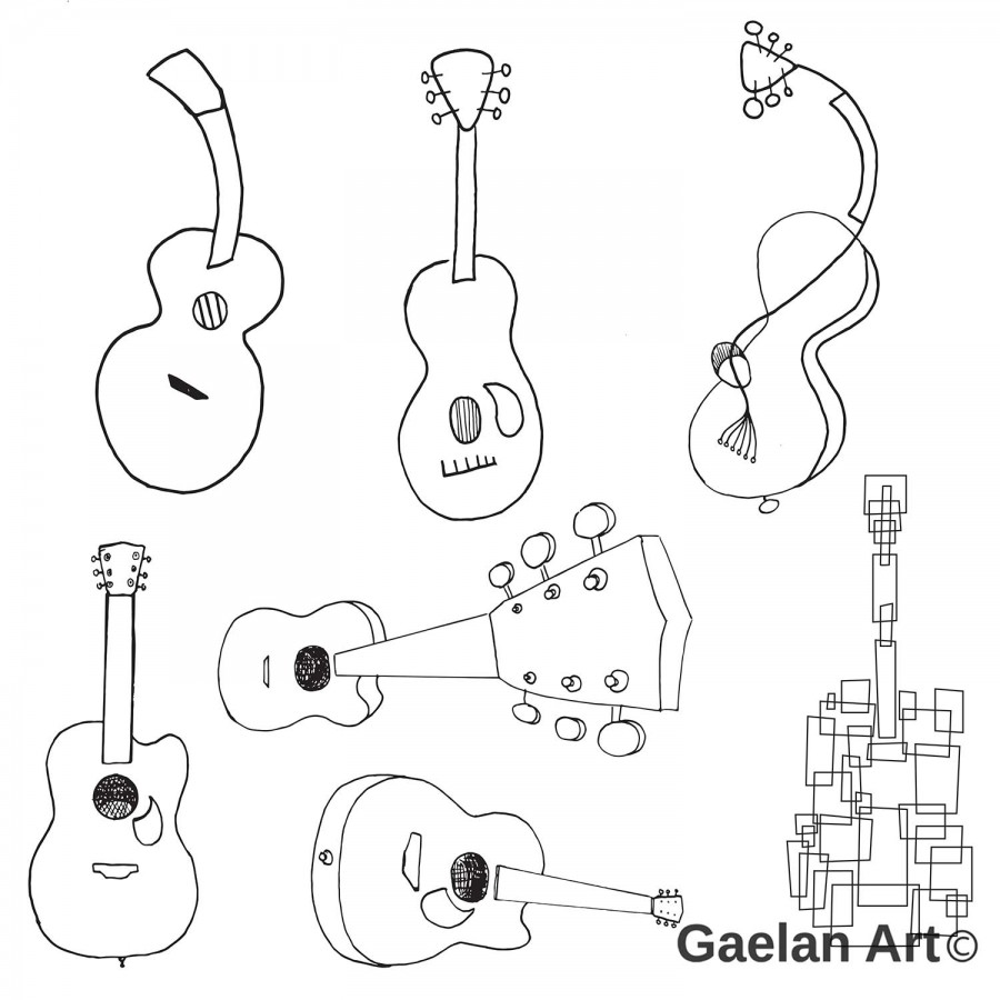 900x900 Morphed Guitars Gaelan Art