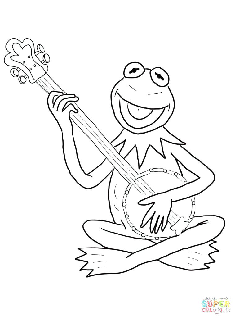 758x1024 Electric Guitar Coloring Page