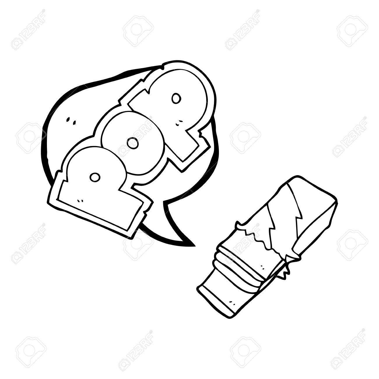 1300x1300 Freehand Drawn Speech Bubble Cartoon Bubble Gum Royalty Free