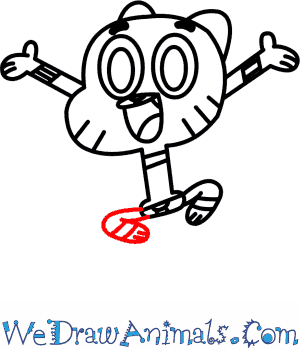 300x350 How To Draw Gumball From The Amazing World Of Gumball