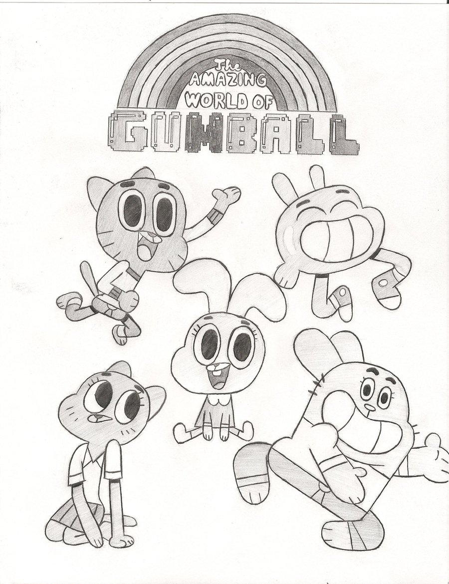900x1170 Amazing World Of Gumball Drawings