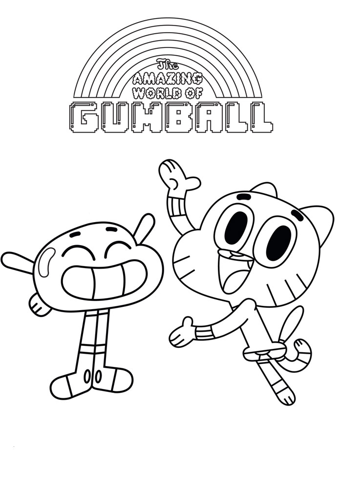 700x979 The Amazing World Of Gumball Coloring Page Coloring Draw