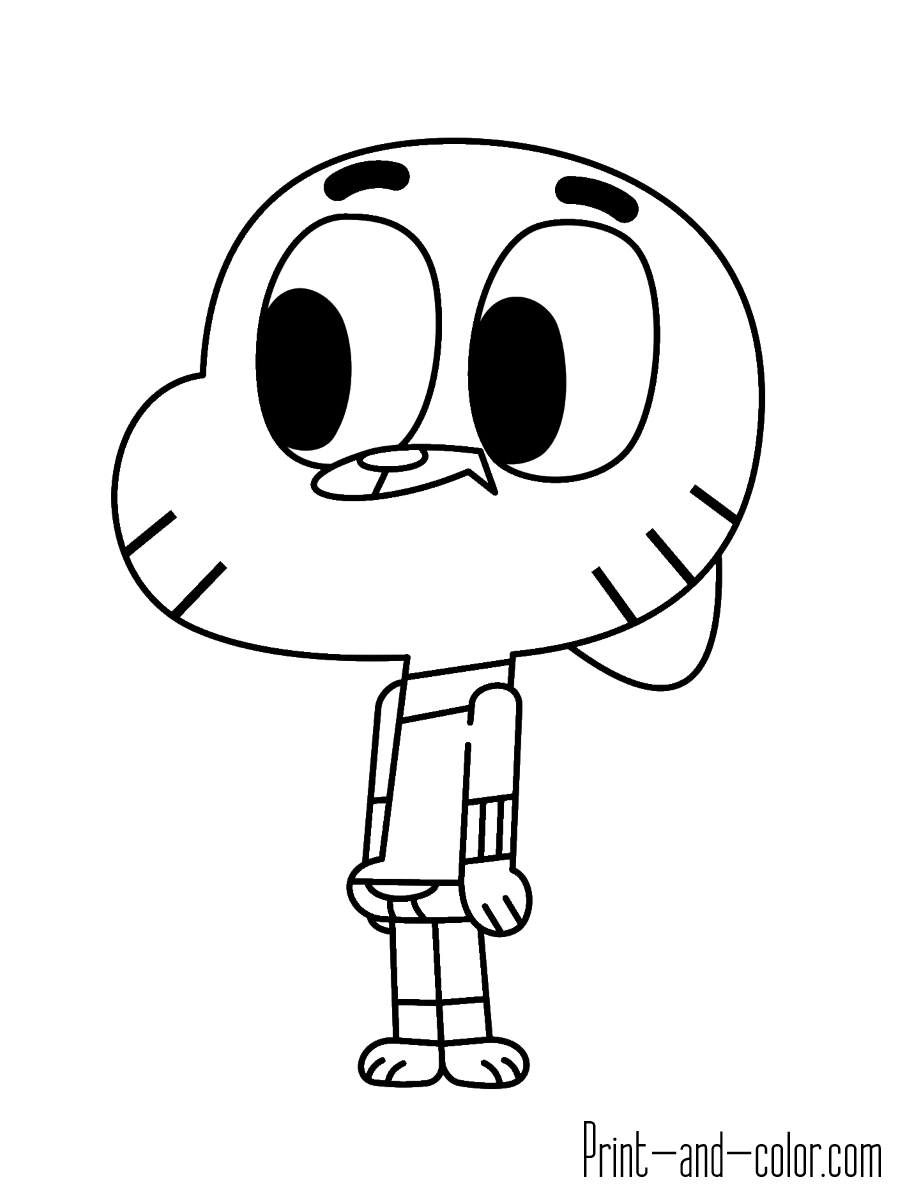 900x1200 Amazing World Of Gumball Characters Drawing