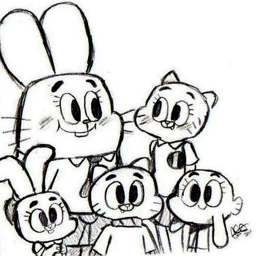 517x517 Gumball Family By Celebi9