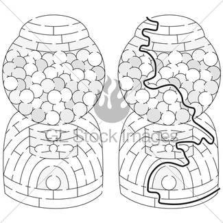 325x325 Easy Gumball Machine Maze Gl Stock Images