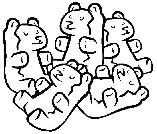 550x471 Gummy Bear Coloring Pages
