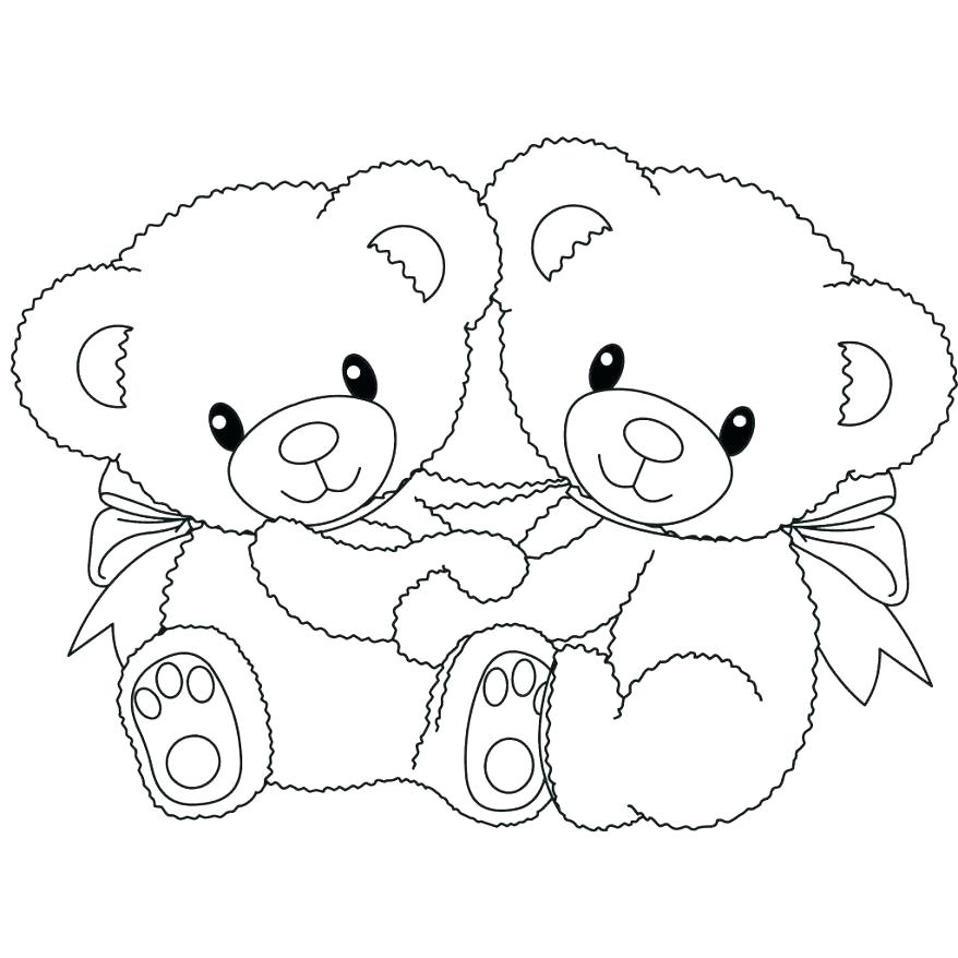 878x878 Gummy Bear Coloring Page