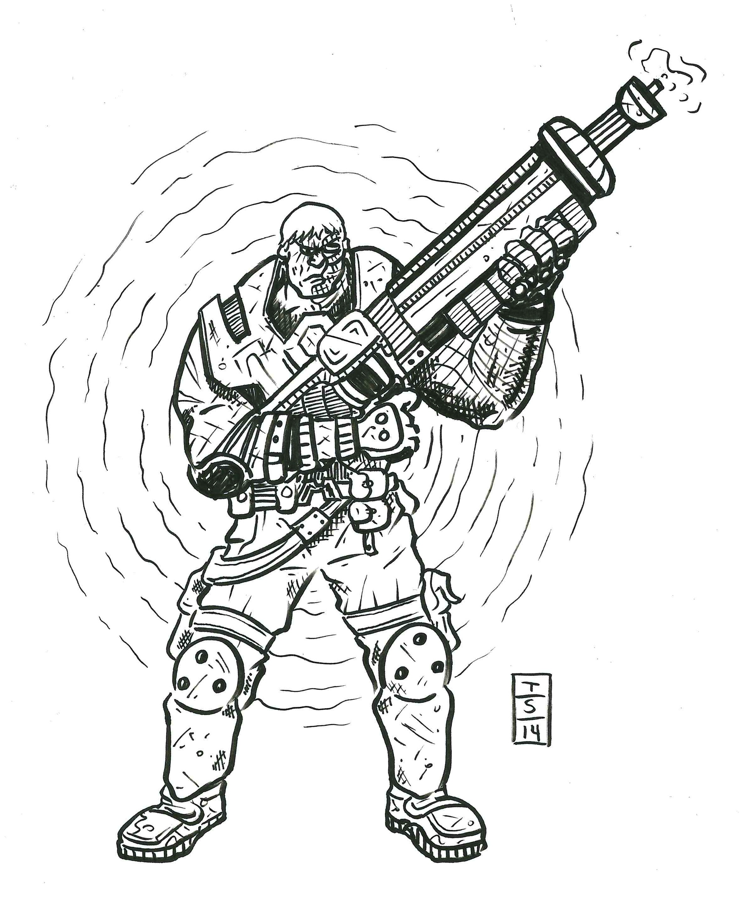 2357x2907 Cable Holding A Big Gun Tony Sedani