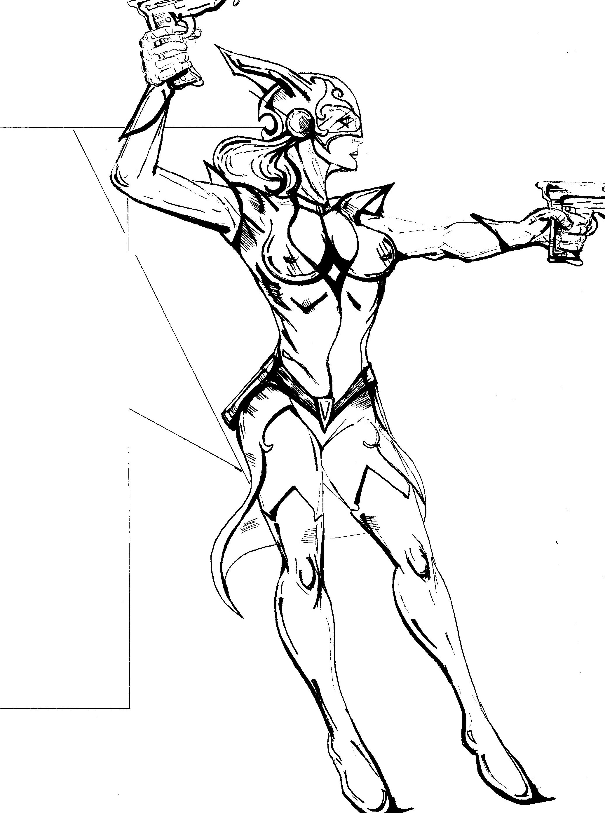 2073x2786 Ray Gun Girl