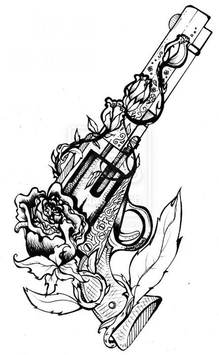432x699 Drawings Of Guns Cool Drawings Of Guns And Roses Tagged With Gun