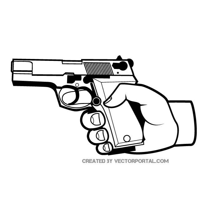 660x660 Gun In A Hand