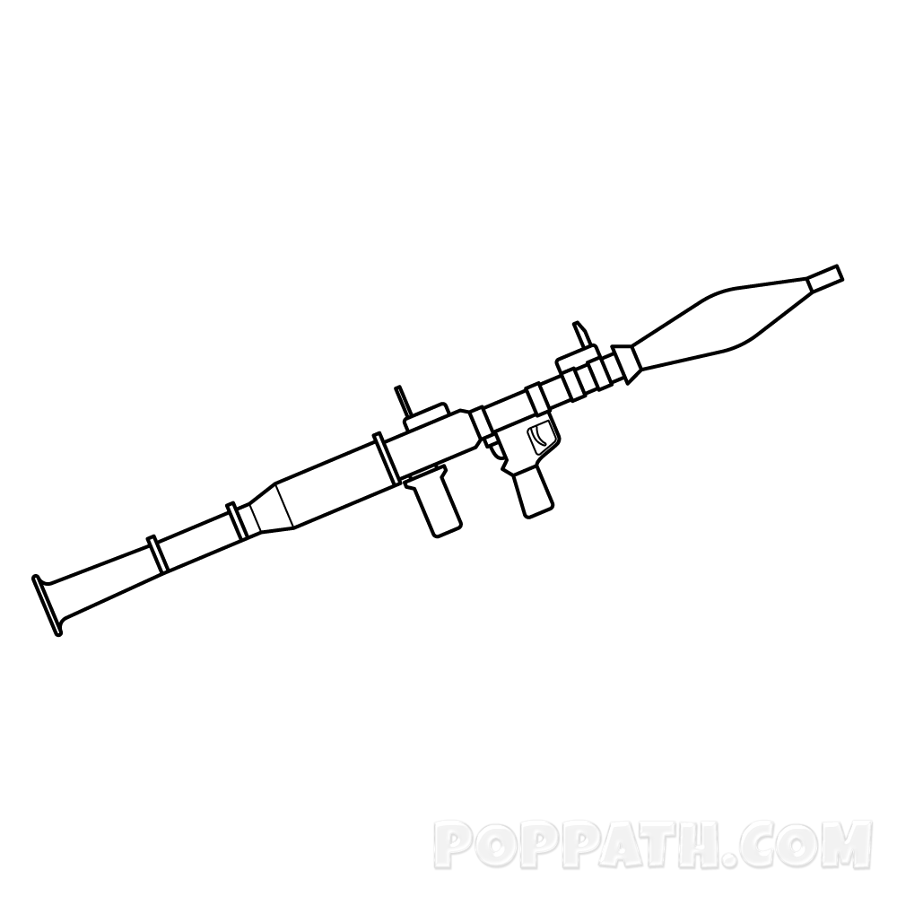 1000x1000 How To Draw A Rocketlauncher Pop Path