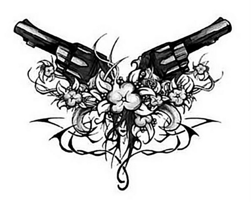 1024x825 Lower Back Gun Tattoos Japanese Dragon Tattoo Designs