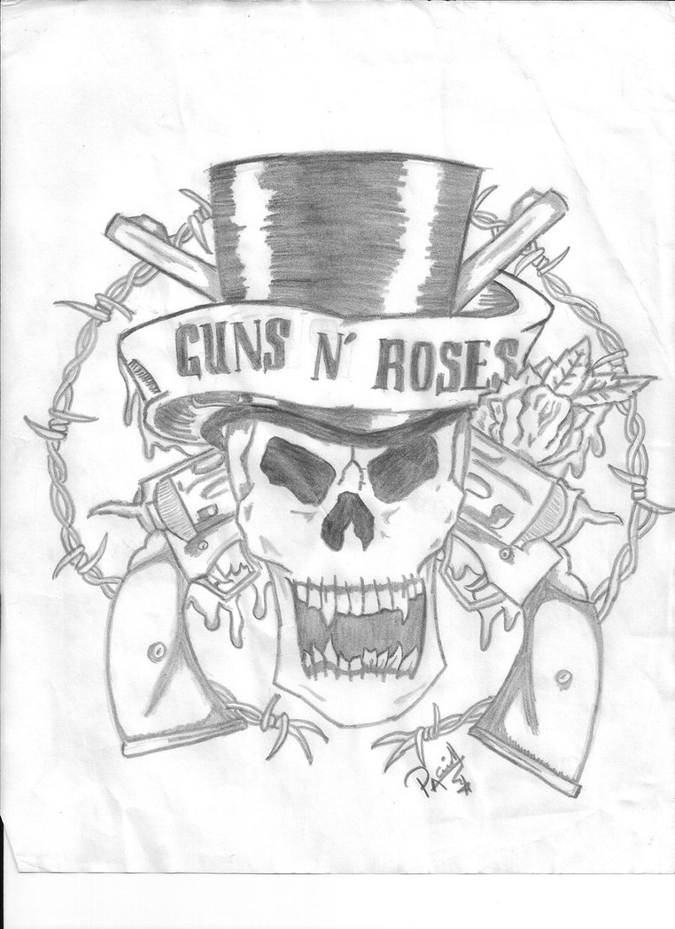 762x1048 Guns N' Roses Logo By Chrysriddle