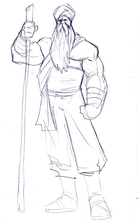 467x752 Guru's Been Warriorized! 2nd Concept Sketch