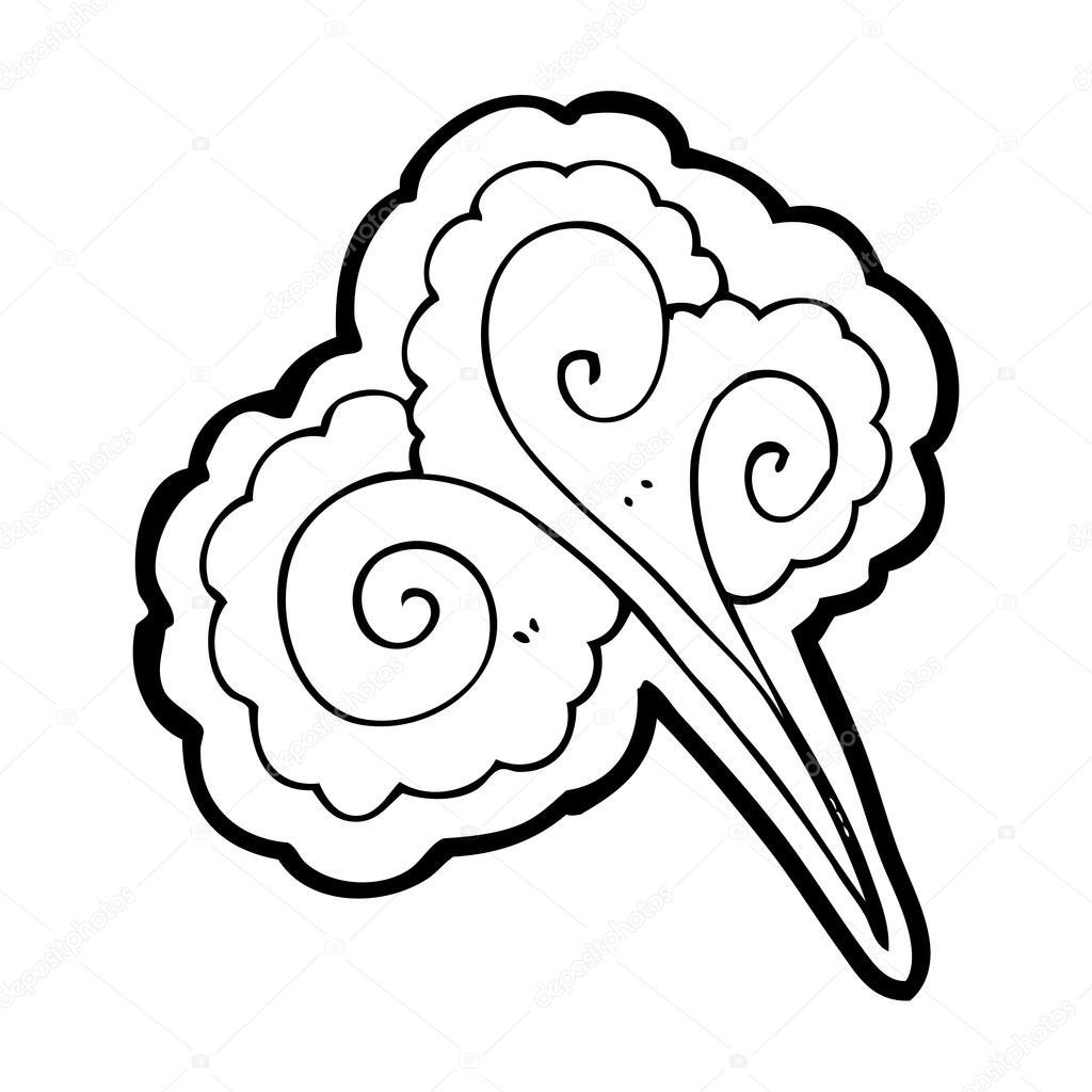 1024x1024 Gust Of Wind Cartoon Stock Vector Lineartestpilot