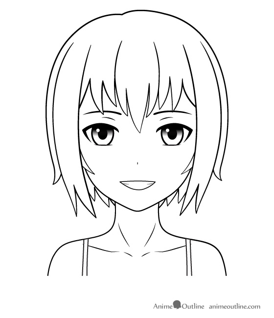 560x650 How To Draw Anime And Manga Mouth Expressions Tutorial Anime Outline