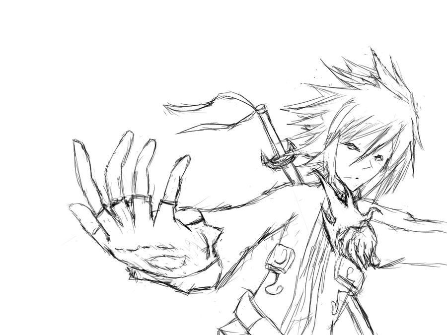 900x675 Sword Guy Sketch By Jyunaut