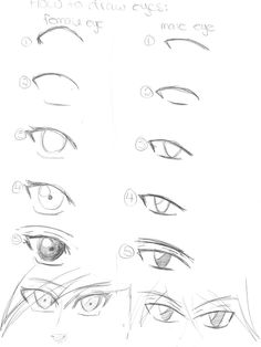236x314 How To Draw Manga Eyes By Kaiyaotaku1 On Drawing