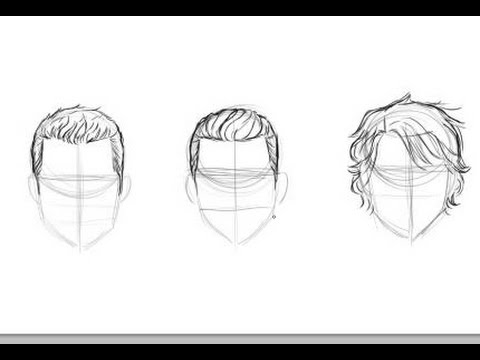 480x360 How To Draw Men's Hair