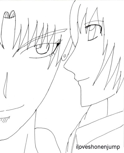 400x493 Sexy Eyes Guy And Anime Girl By Iloveshonenjump