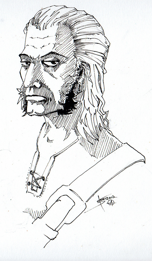 595x1024 Forest Guys 001 Ink Pen Drawing, Done On More Or Less Ok