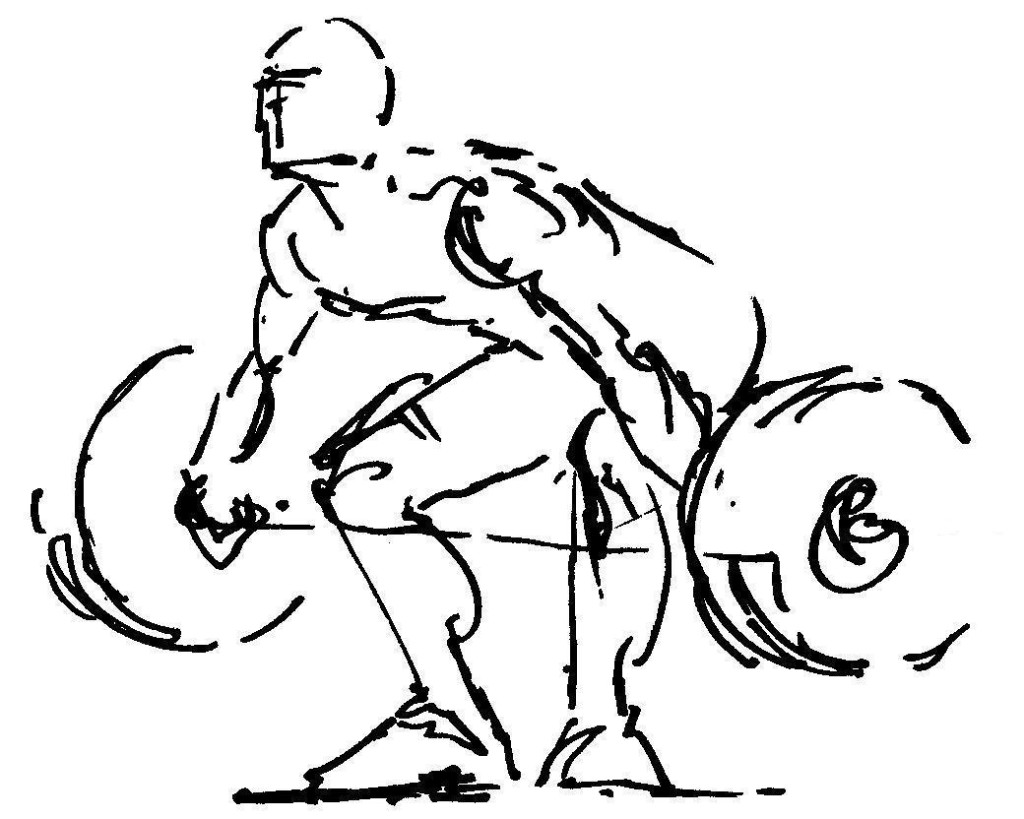 1024x819 Weightlifting Drawing