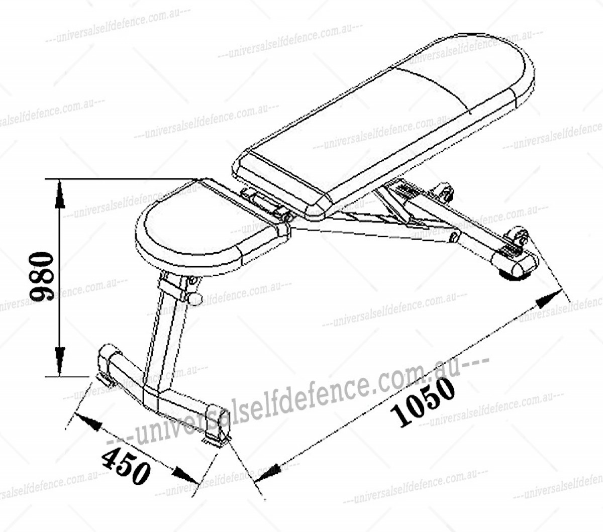 1200x1059 Fold Away Adjustable Gym Bench Discount Martial Arts Supplies