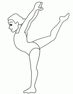 236x304 Balance Beam Artistic Gymnastics Coloring Page Birthday Party