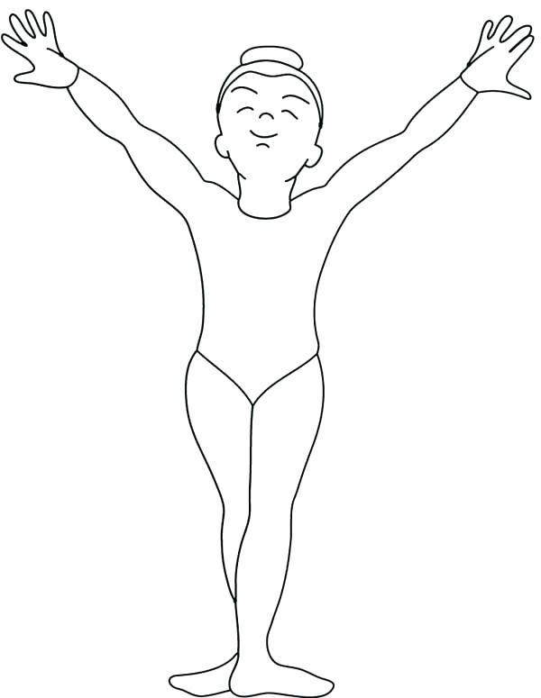 600x775 Gymnastics Coloring Pages Affan