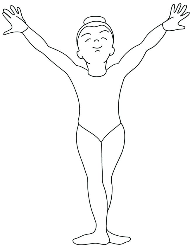 650x840 Printable Gymnastics Coloring Pages
