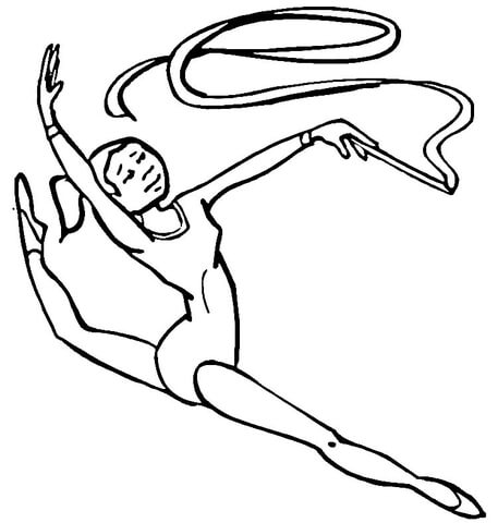 457x480 Gymnastics Coloring Page Free Printable Coloring Pages