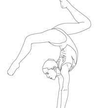 220x220 Balance Beam Artistic Gymnastics Coloring Page Gymnastics