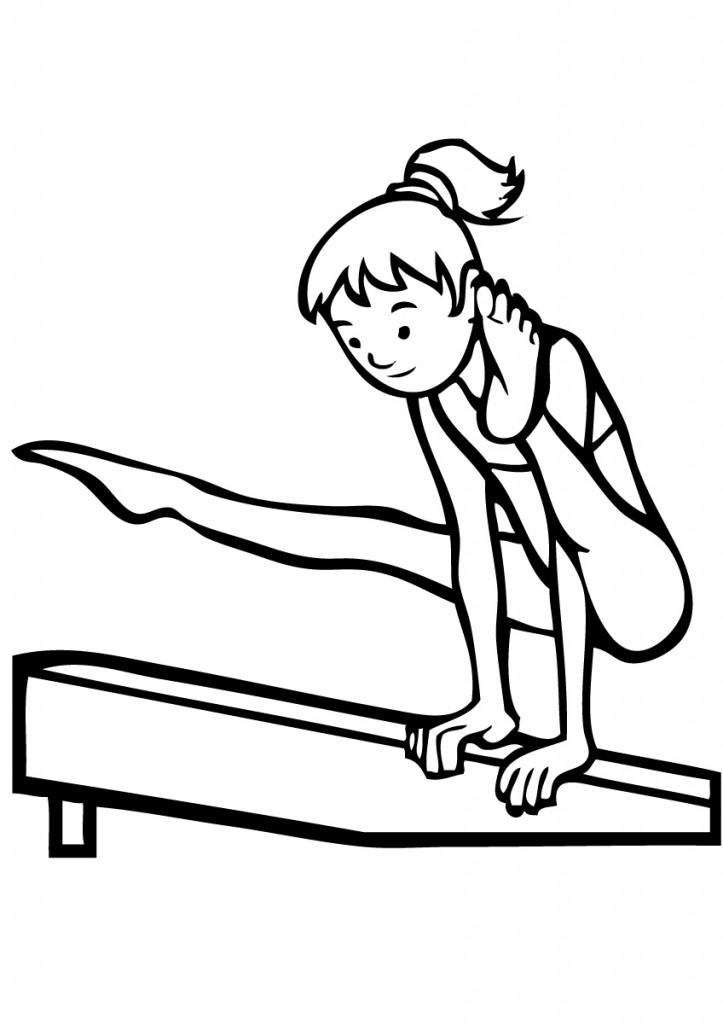 723x1024 Gymnastics Coloring Pages 37 Pictures Quotes And Clipart Print