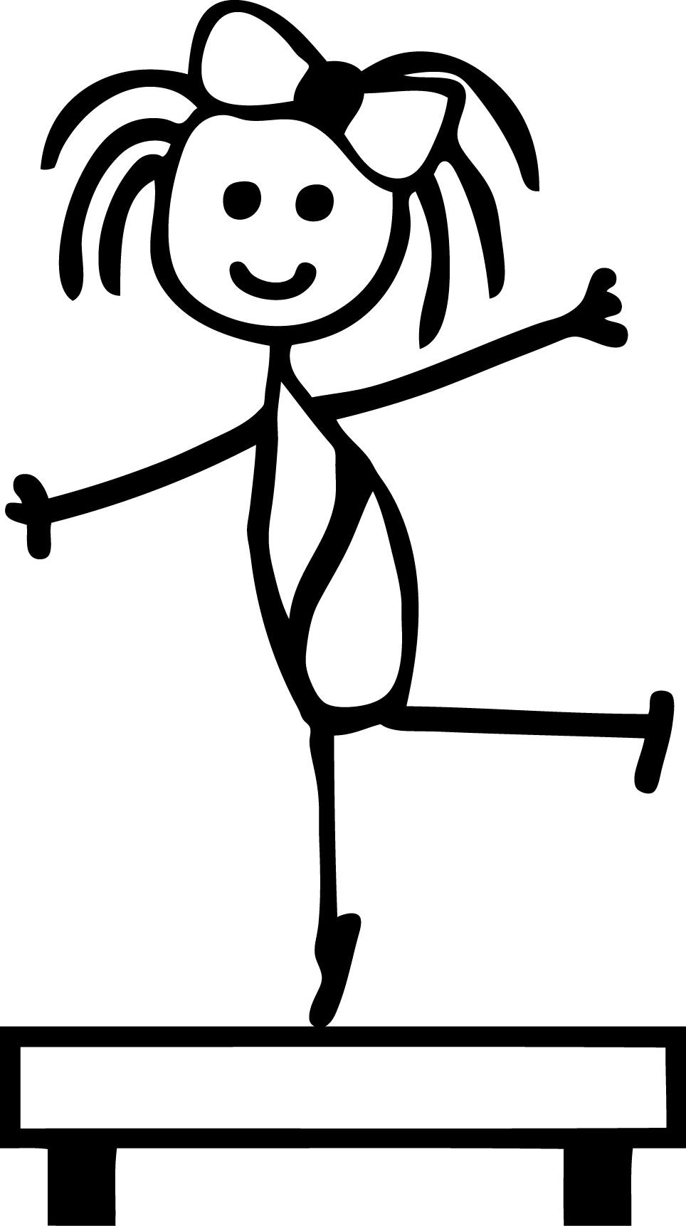 964x1723 Stick Figure Gymnastics Clipart