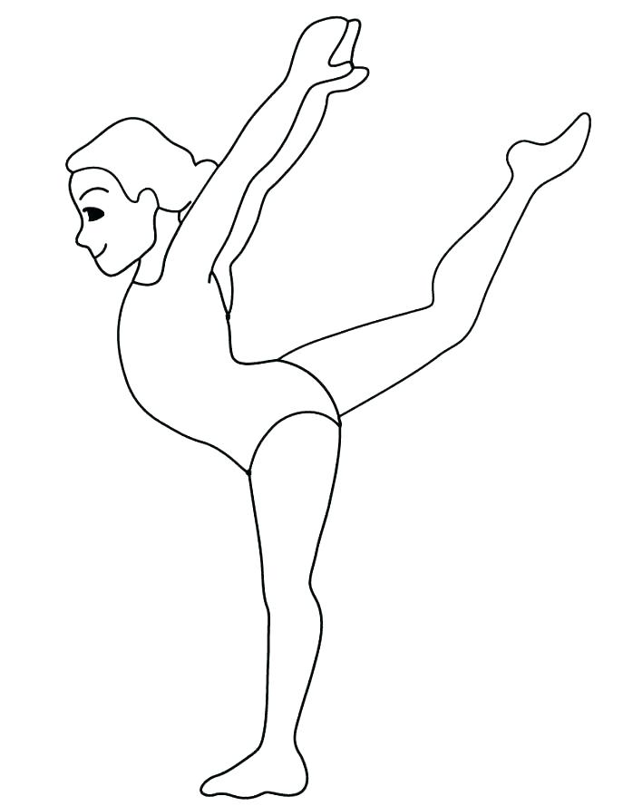 687x889 Gymnastics Coloring Pictures Sendflare.co