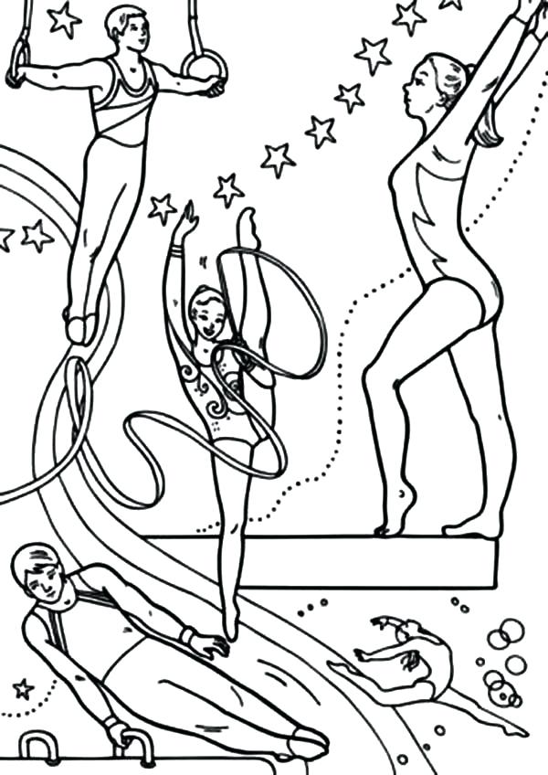 600x848 Gymnast Coloring Pages Gymnastics Coloring Pages 2 Easy To Make