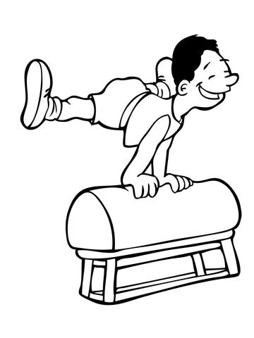 360x480 Gymnastics Coloring Pages