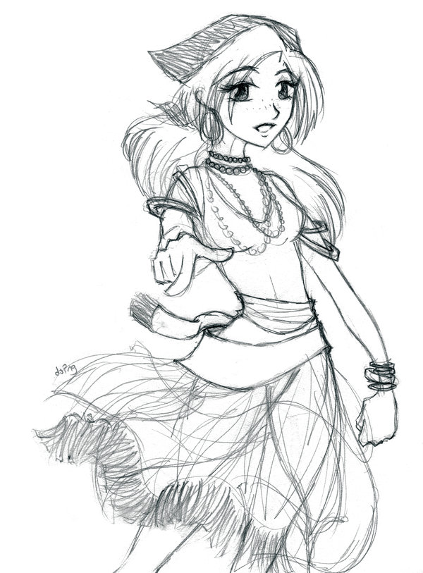 600x813 Gypsy Dancer By Silvernomiko