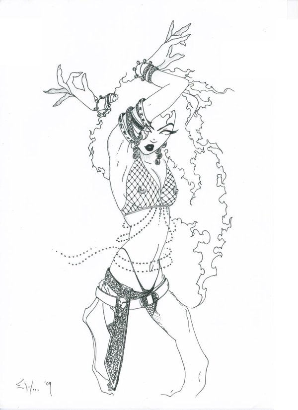 600x826 Dancing Gypsy By Evelwillow