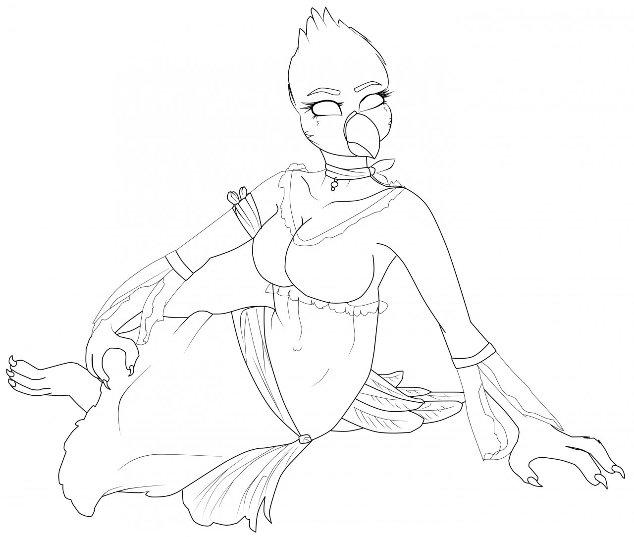 1280x1084 Gypsy Woman (Hard Lines) By Hentairo